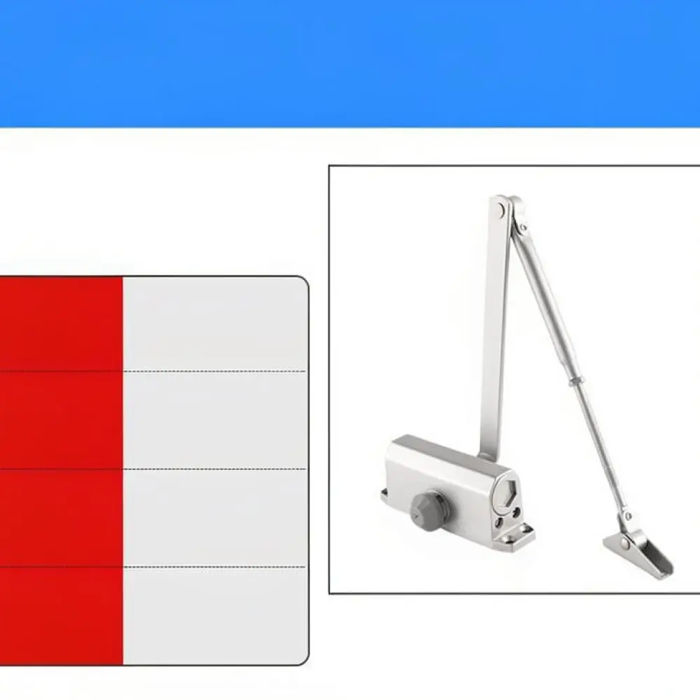 Hydraulic Automatic Door Closer Adjustable Speed Quiet Buffer Mechanism For Commercial Residential Fireproof Doors
