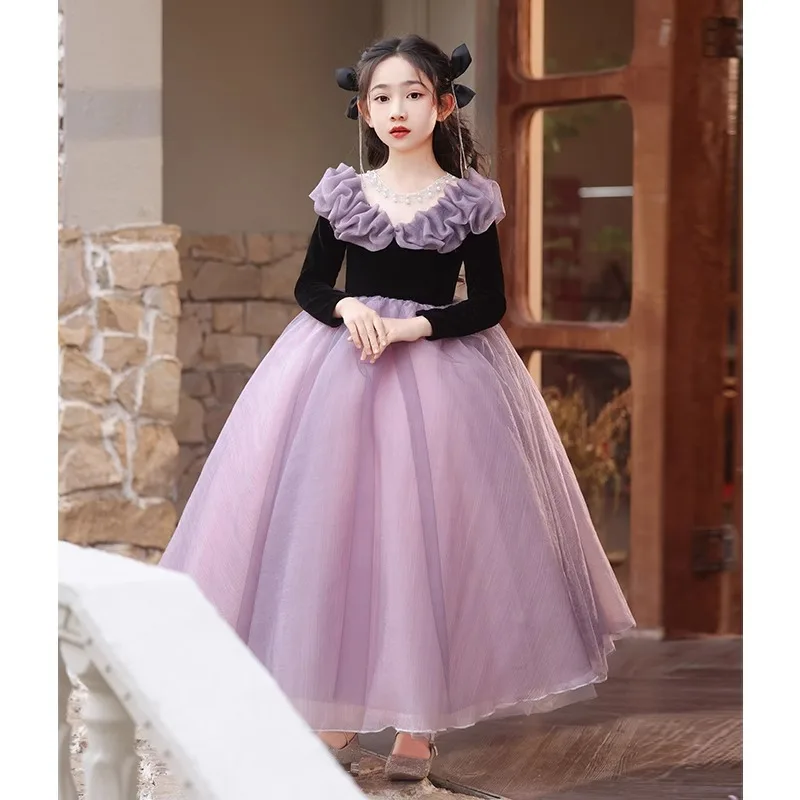 

Girls Party Dresses Girl Party Dress for Wedding Dresses 2024 Children Clothes Girl Simple and Elegant Formal Dress Sukienka