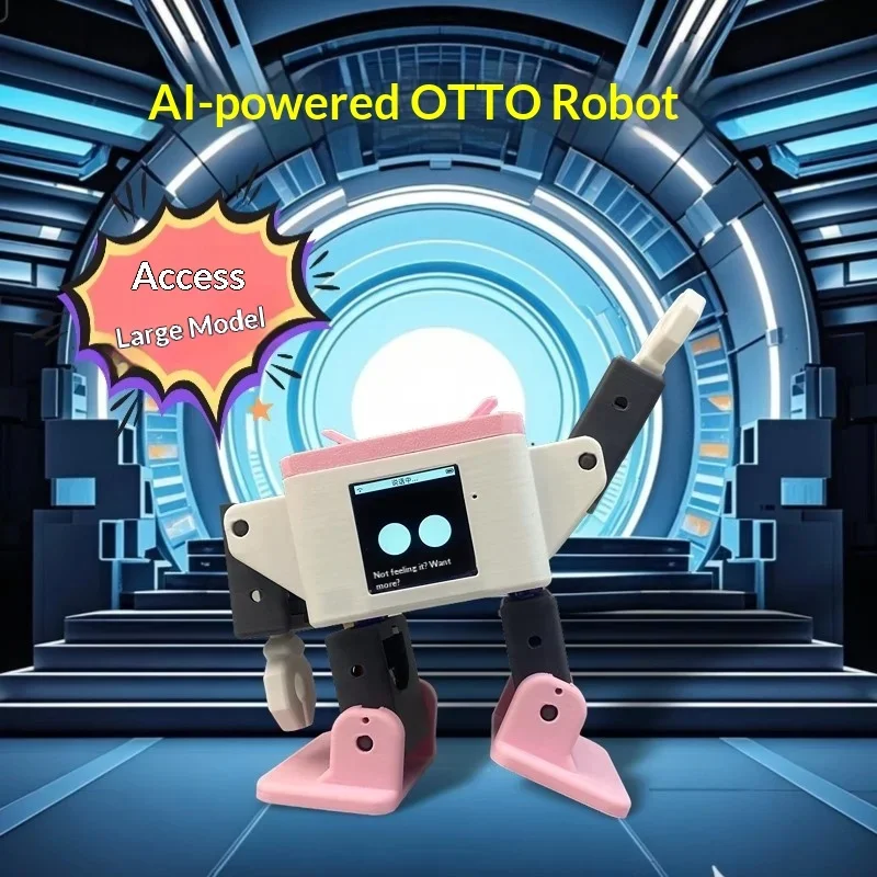 Picture 3: AI Smart Robot Desktop Otto Robot ESP32-S3 Intelligent Interactive Chat Dancing Robot DIY Development Board Kit Gifts