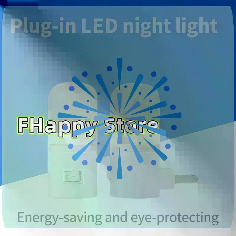 [MA]1PC LED Night Light EU/US Plug Emergency Light Living Room Bedroom Light Wall Mounted Home Bedside Lamp Kid Baby[MA]