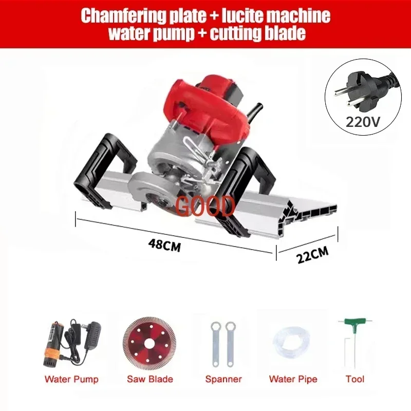 High Precision 45 Degree Multifunction Tile Chamfering Machine Dust-Free Bevel Cutting Tool for Home Improvement