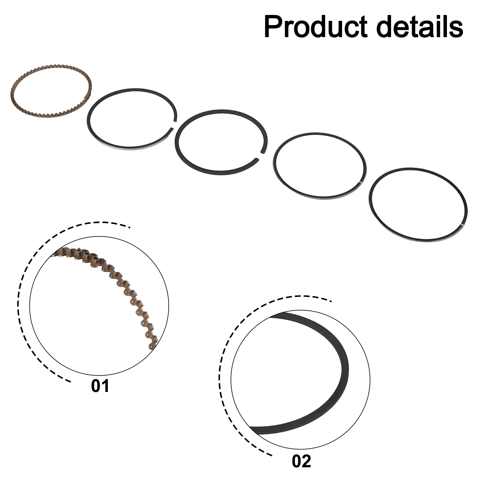 YAFEX Piston Rings For Honda GX100 Petrol Engines - For Durable And Reliable 2025 Hot Sale Brand. New And High Quality