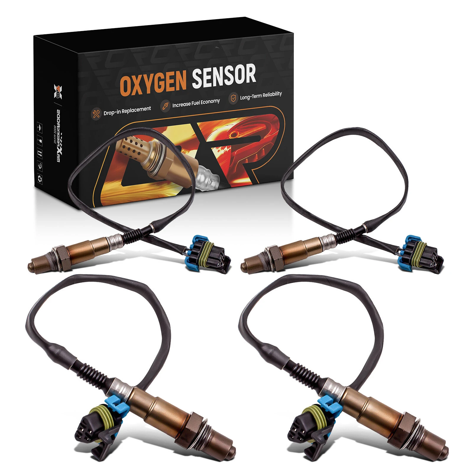 4 Pcs O2 Oxygen Sensors for Chevrolet Impala 2012-13 V6 3.6L Upstream & Down