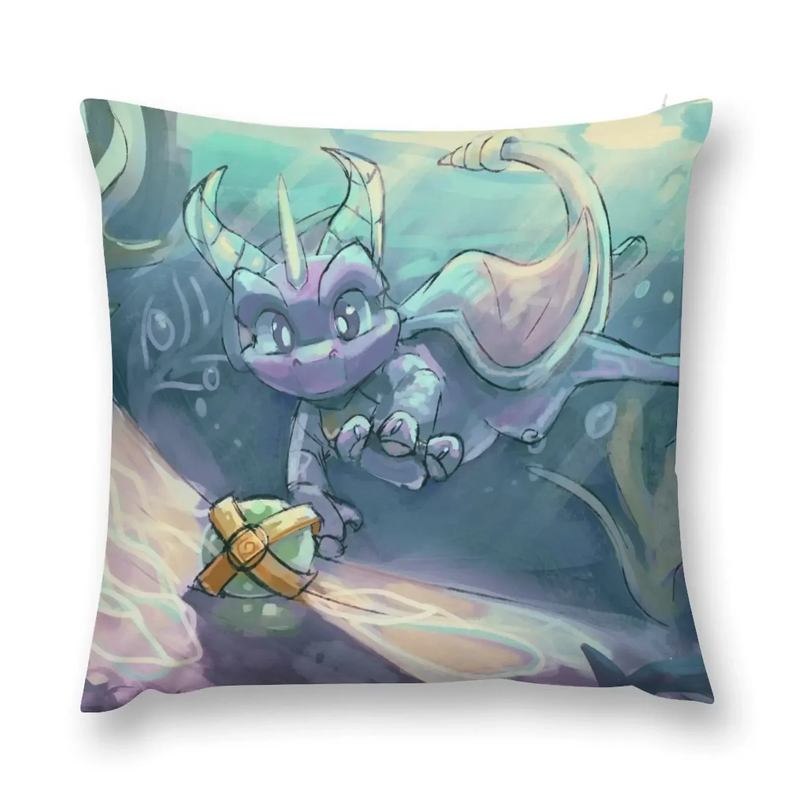 Spyro the Dragon Underwater Riptos Rage Throw Pillow Christmas Pillows Cushion Cover Luxury pillow