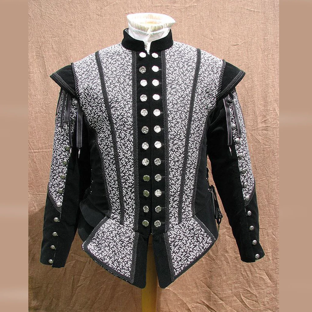 

Renaissance Tudor Men's Costume Jackey King Henry Costume Coat Renaissance Nobleman King Prince Outfit Halloween Clothing