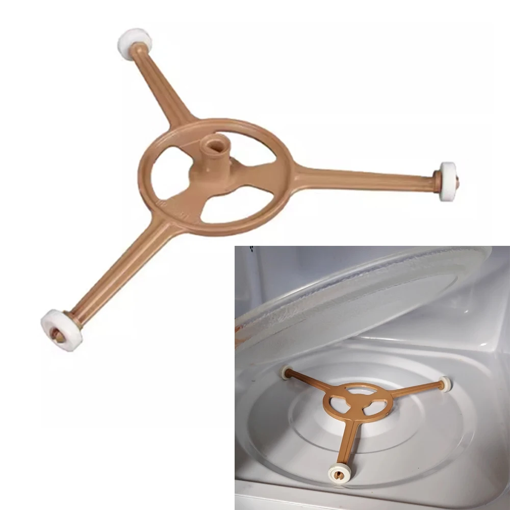 

1Pc Microwave Ring Roller Support Glass Turntable Plate Holder Stand with Triple Arm for Midea Microwave Oven Accessories