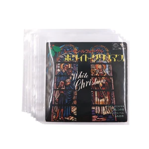 جديد 50 قطعة 7 بوصة حامي تسجيل الفينيل EP أكياس تسجيل بلاستيكية مضادة للكهرباء الساكنة أكمام تسجيل خارجية حاوية غطاء بلاستيكي شفاف EP أفضل 10 مبيعات غلاف سجل فينيل - No8