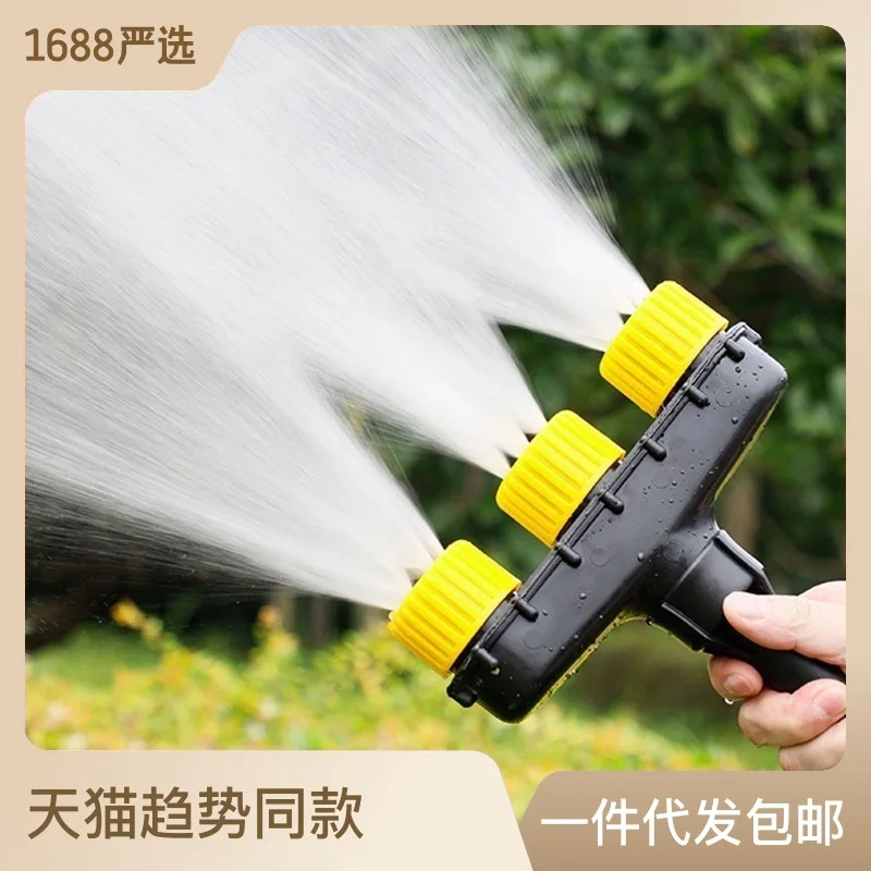 Multi-Head Garden Hose Nozzle Watering Pipe Garden Water Spray Misting Nozzle for Lawns and Gardens Yards