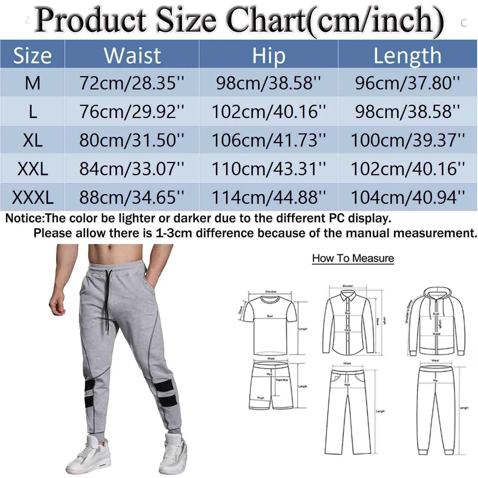 Men's Fashion Pocket Large Size Solid Color Elastic Cargo Pants Sports Casual Daily Outdoor Running Training Sports Casual Pants