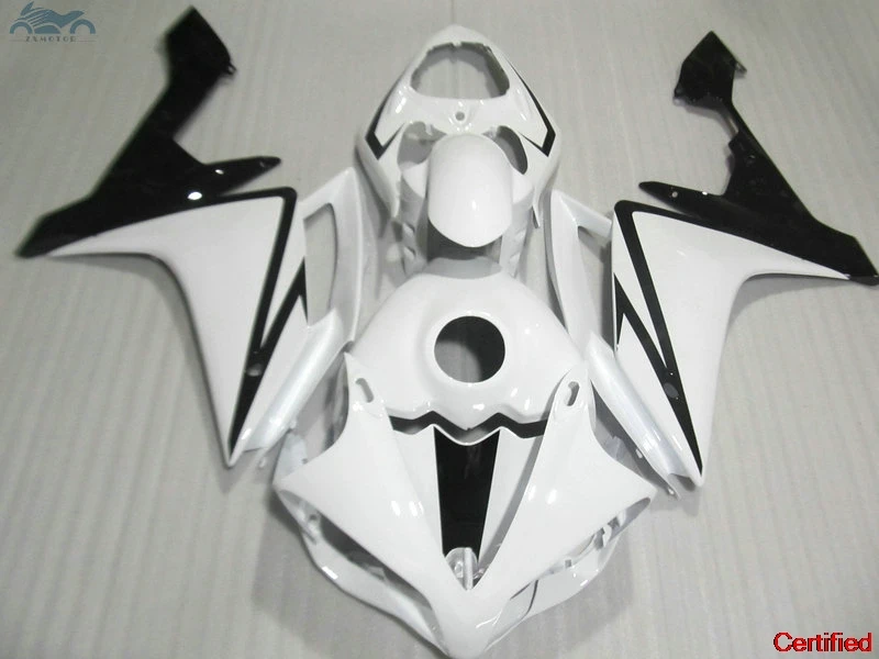 Free Custom Injection fairing kit fit for YAMAHA 2007 2008 YZFR1 YZF R1 07 08 black white motorcycle fairings body kits 20