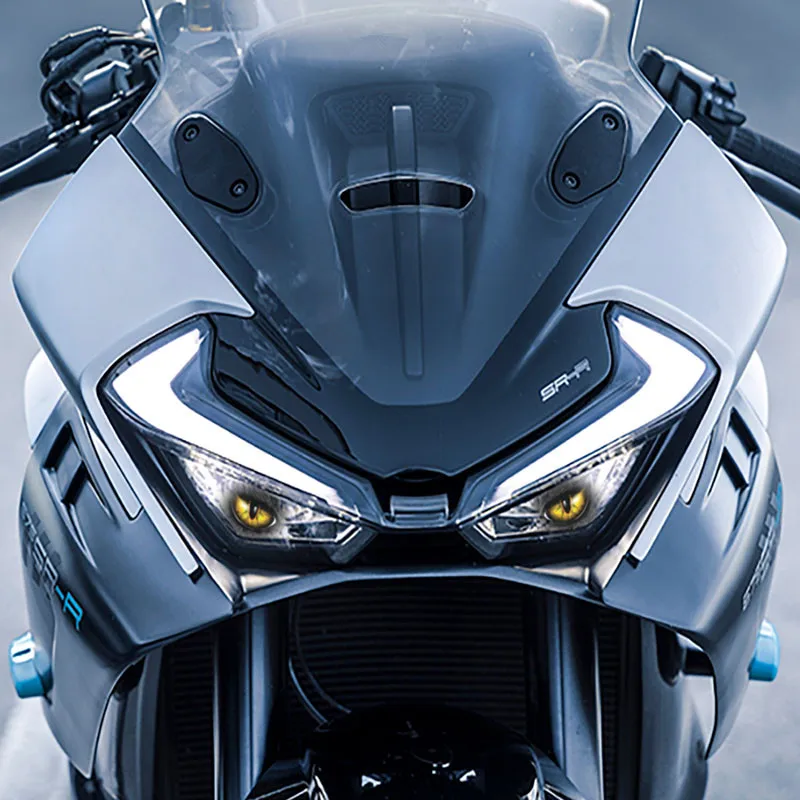 Motorcycle Front Fairing Headlight Guard Decals Head Light Protector Stickerst For CFMOTO CF675SR CF675SR-R 2024 2025 cf675sr-r