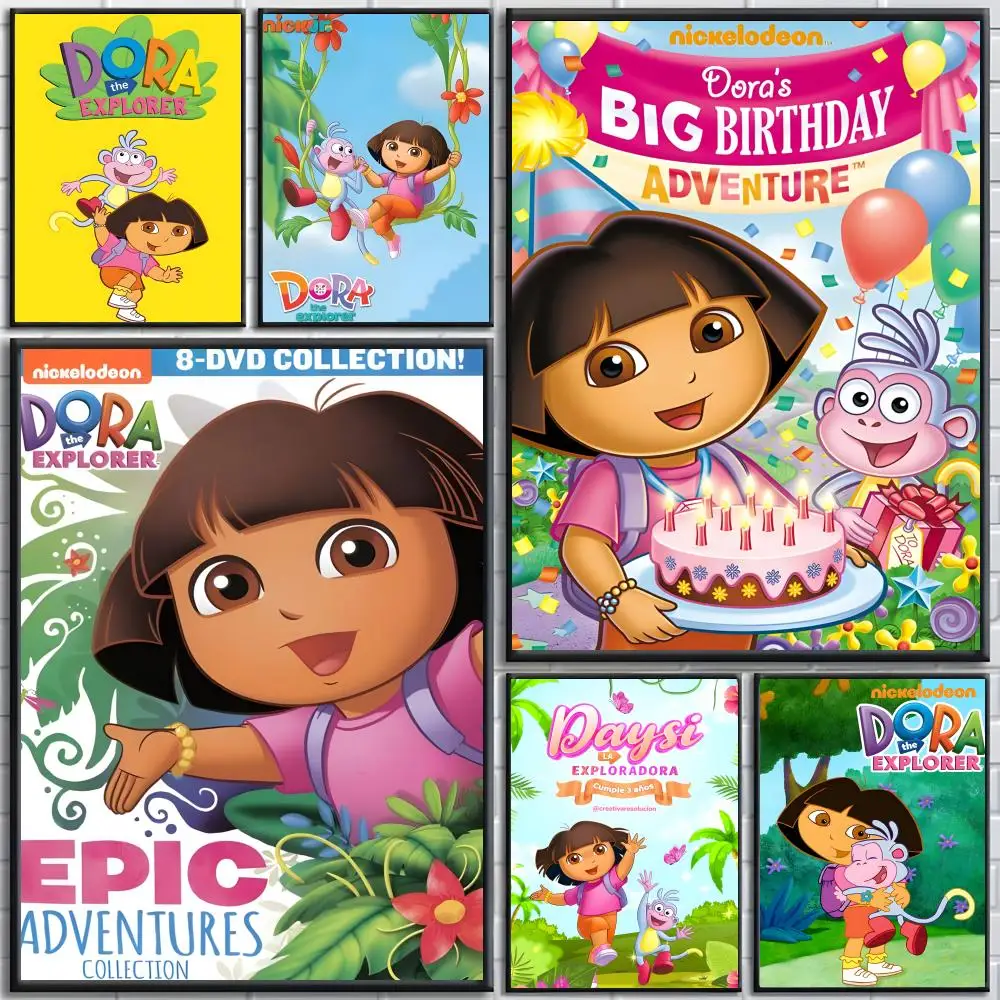 Affiche D-Dora the Explorer, affiches haute définition, art mural pour le salon et la décoration de la maison.