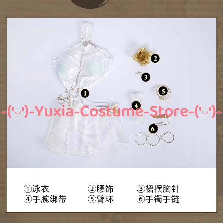 Game Naraka: Bladepoint Ji Yinyin Summer Sun Cosplay Costume Sexy Anime Character Party Outfit Swimwear Dress