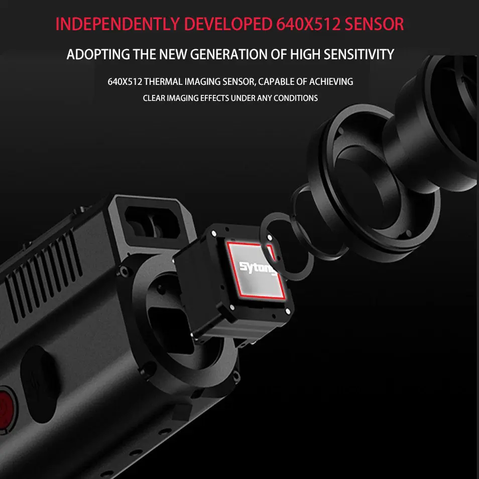 Sytong MM-06 LRF portée d'imagerie thermique 640x512 50mm lentille monoculaire thermique avec portée Laser trajectoire intelligente pour la chasse