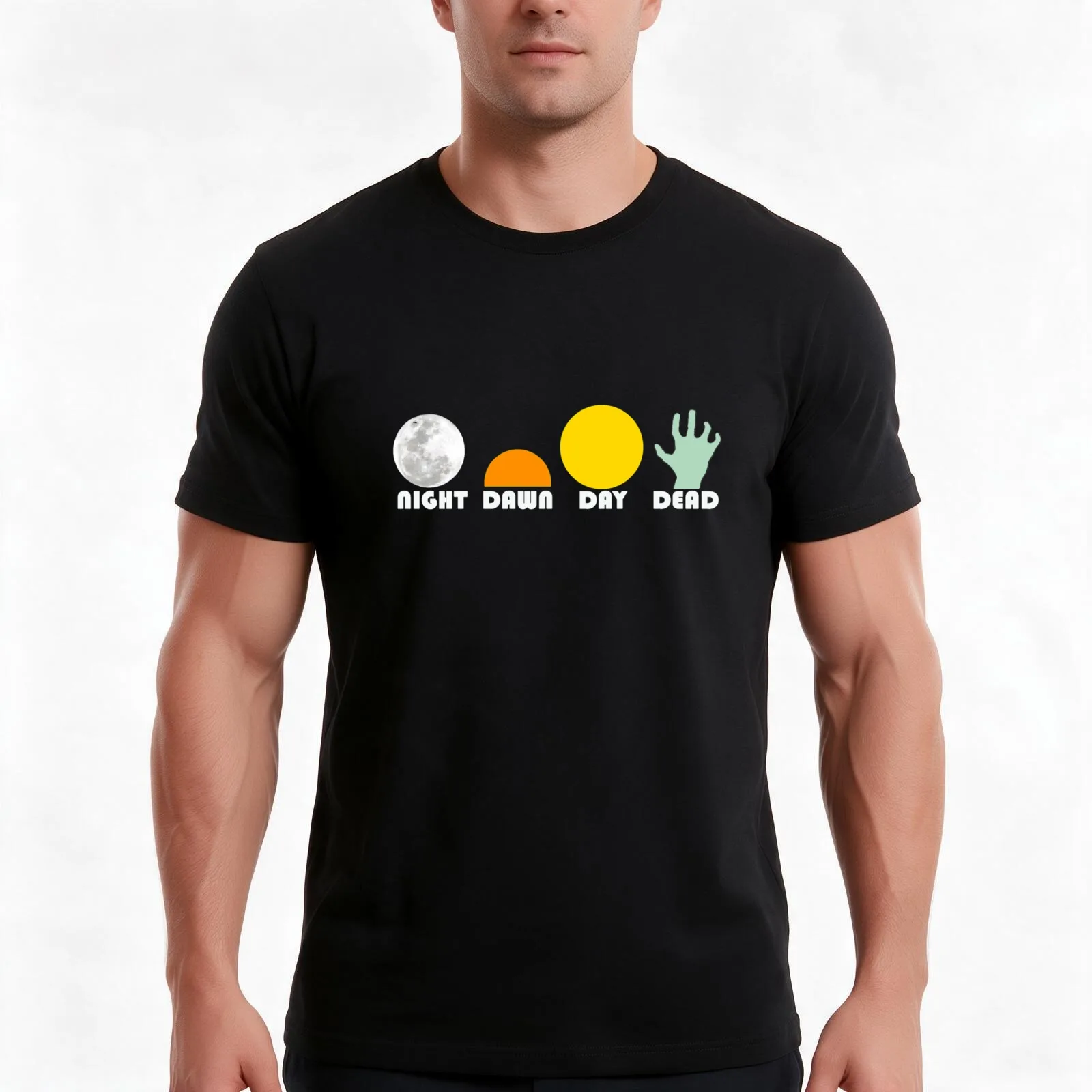 The Dead Trilogy 19681985 white print T-Shirt, Summer Casual Cotton Tee, Oversized Streetwear Tops, Vintage Graphic Print