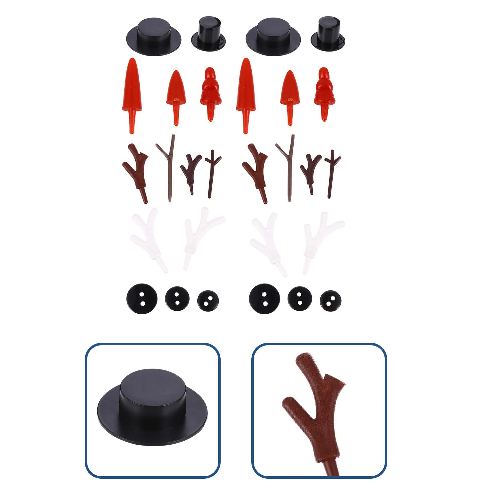 

344pcs Diy Craft Kit Christmas Decorations For Diy Christmas Snowman Accessories Kids Snowman Making Kit Creative Gift