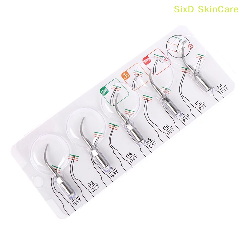 5Pcs Disposable Dentistry Dental Ultrasonic Scaler Tips Compatible With Satelec And Dentista Dental Supplies Tools