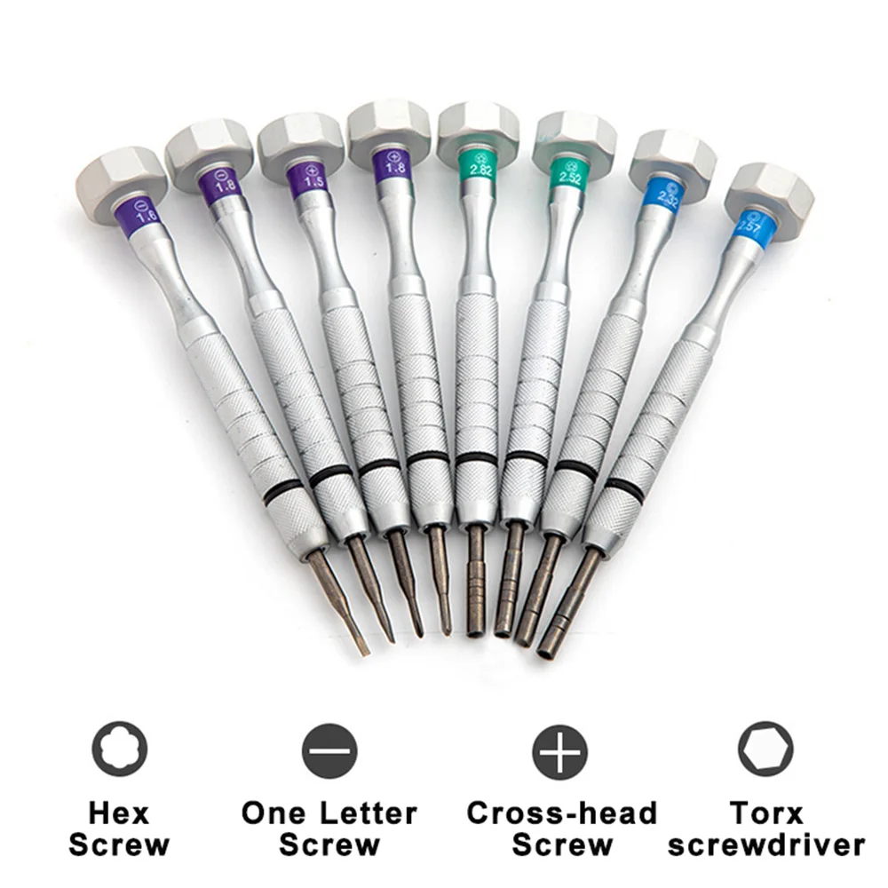 1-teiliges Edelstahl-Schraubendreher-Set mit austauschbaren Klingen, Präzisions-Reparaturwerkzeug für Brillen und Uhren QS031 – Detail 3