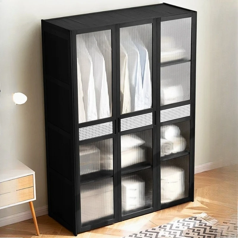 Glass Wooden Wardrobe Bedroom System Organizer Corner Hotel Wardrobe Modern Tall Clothes Guarda Roupa Solteiro Hotel Furniture