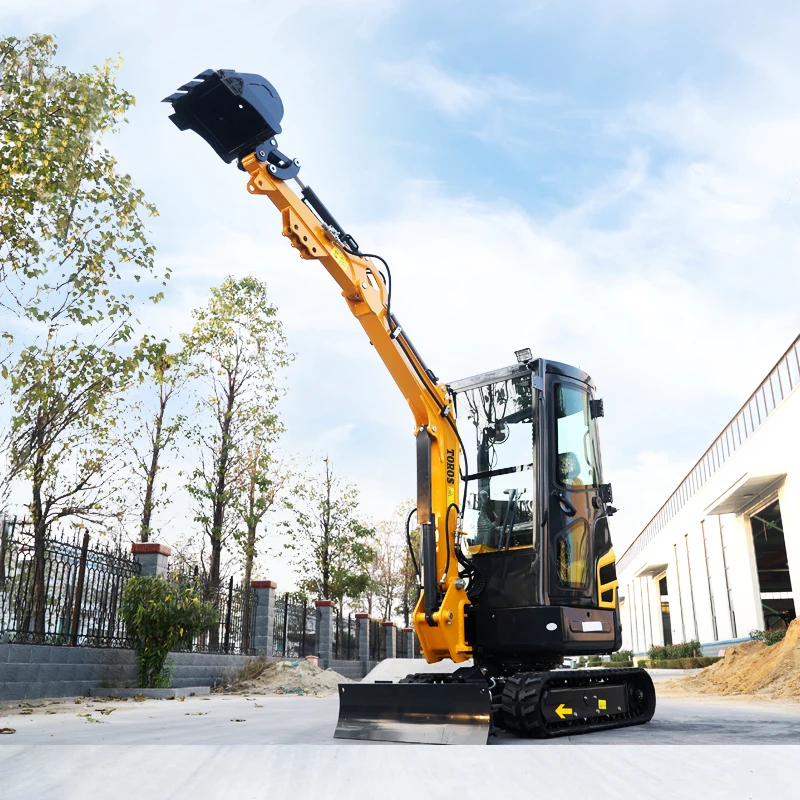 EPA CE Mini Excavator 1.8 Ton High Quality Portable Small Excavator 1600kg Earth-moving Machinery Engin Diesel Mini Digger
