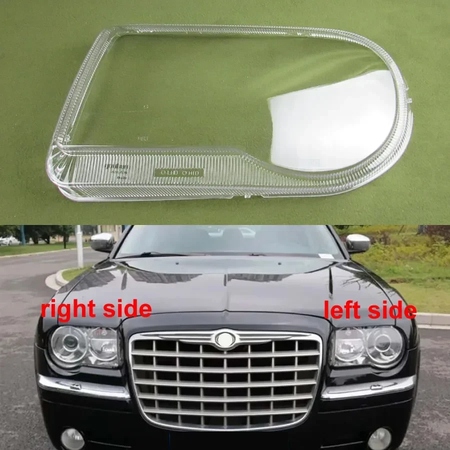 

For Chrysler 300C 2004-2011 Front Headlight Shell Lamp Shade Transparent Headlamp Cover Plexiglass Replace Original Lampshade