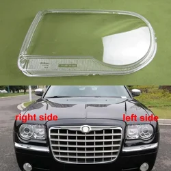 For Chrysler 300C 2004-2011 Front Headlight Shell Lamp Shade Transparent Headlamp Cover Plexiglass Replace Original Lampshade