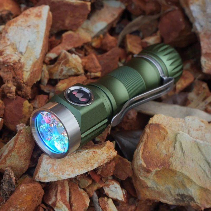 Maeerxu XT2 4000 Lumen Portable Side Switch 21700 Li-Ion Battery Flashlight Hunting with Strobe Mode Self Defense Flashlight