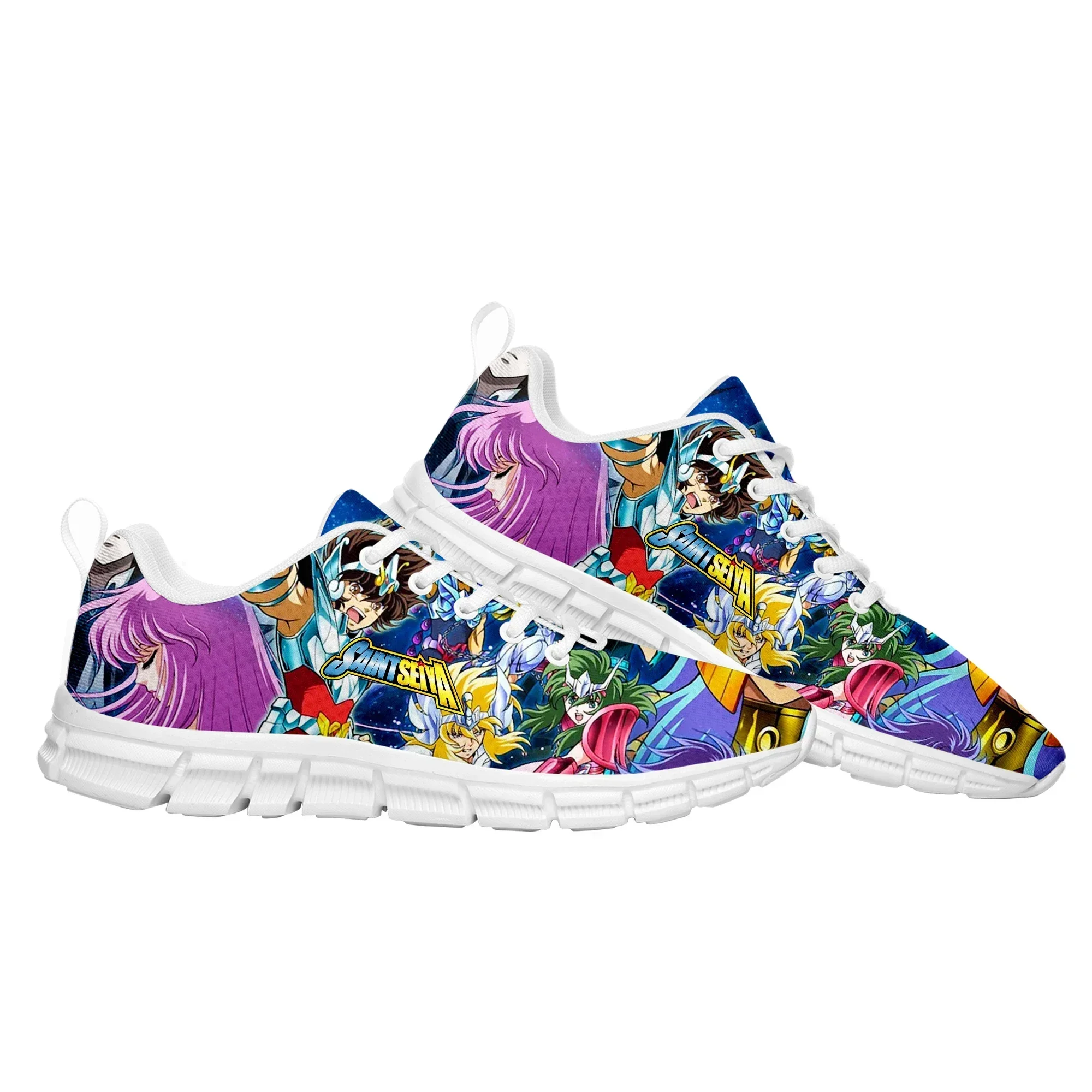 Saint Seiya Sportschuhe für Herren, Damen, Teenager, Kinder, Kinder-Sneaker, hochwertige Anime-Cartoon-Manga-Comics-Sneaker, individueller Schuh