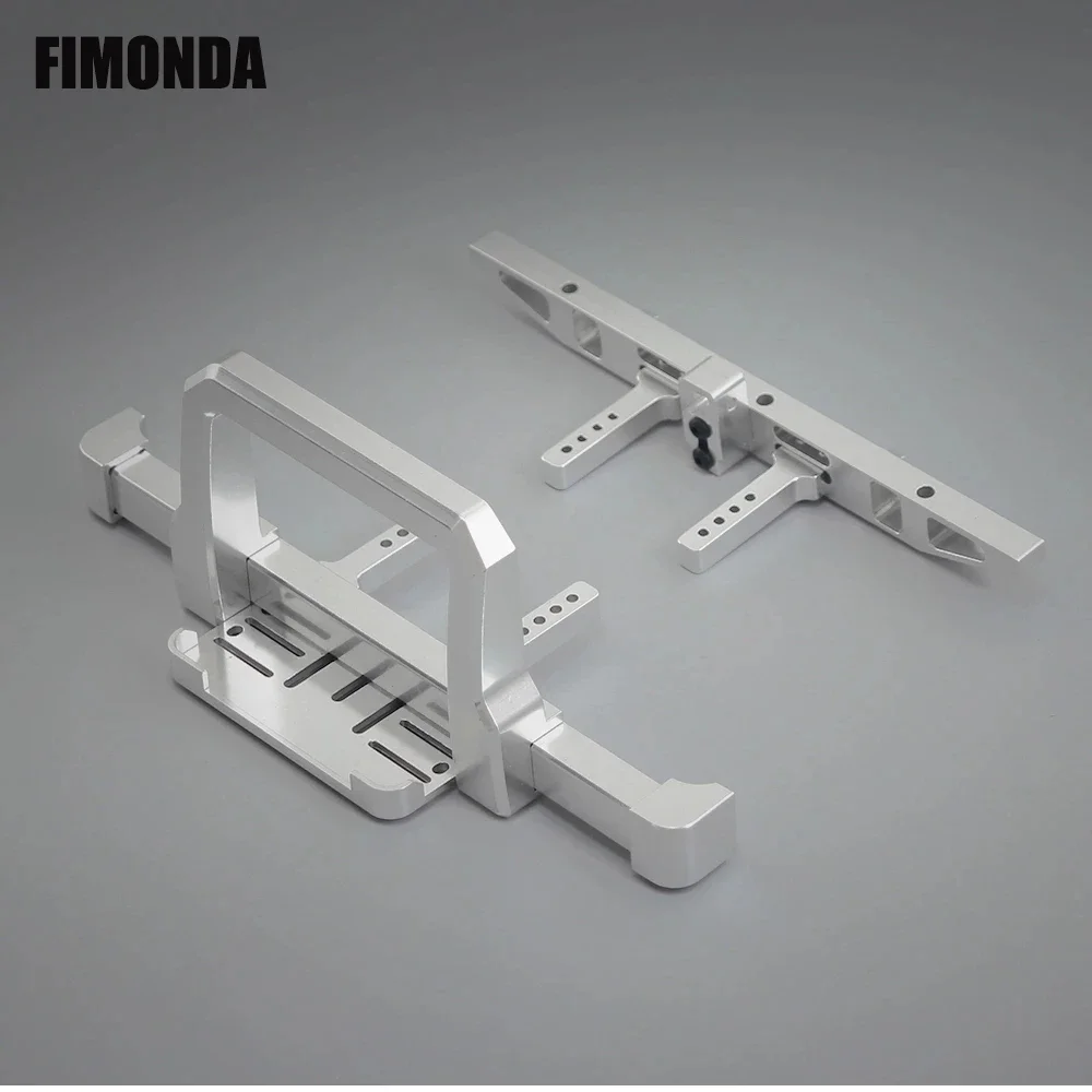 TRX-4 Classic Metal Front Rear Bumper with Winch Mounting Base for 1/10 RC Crawler Car TRX4 Defender Upgrade Parts