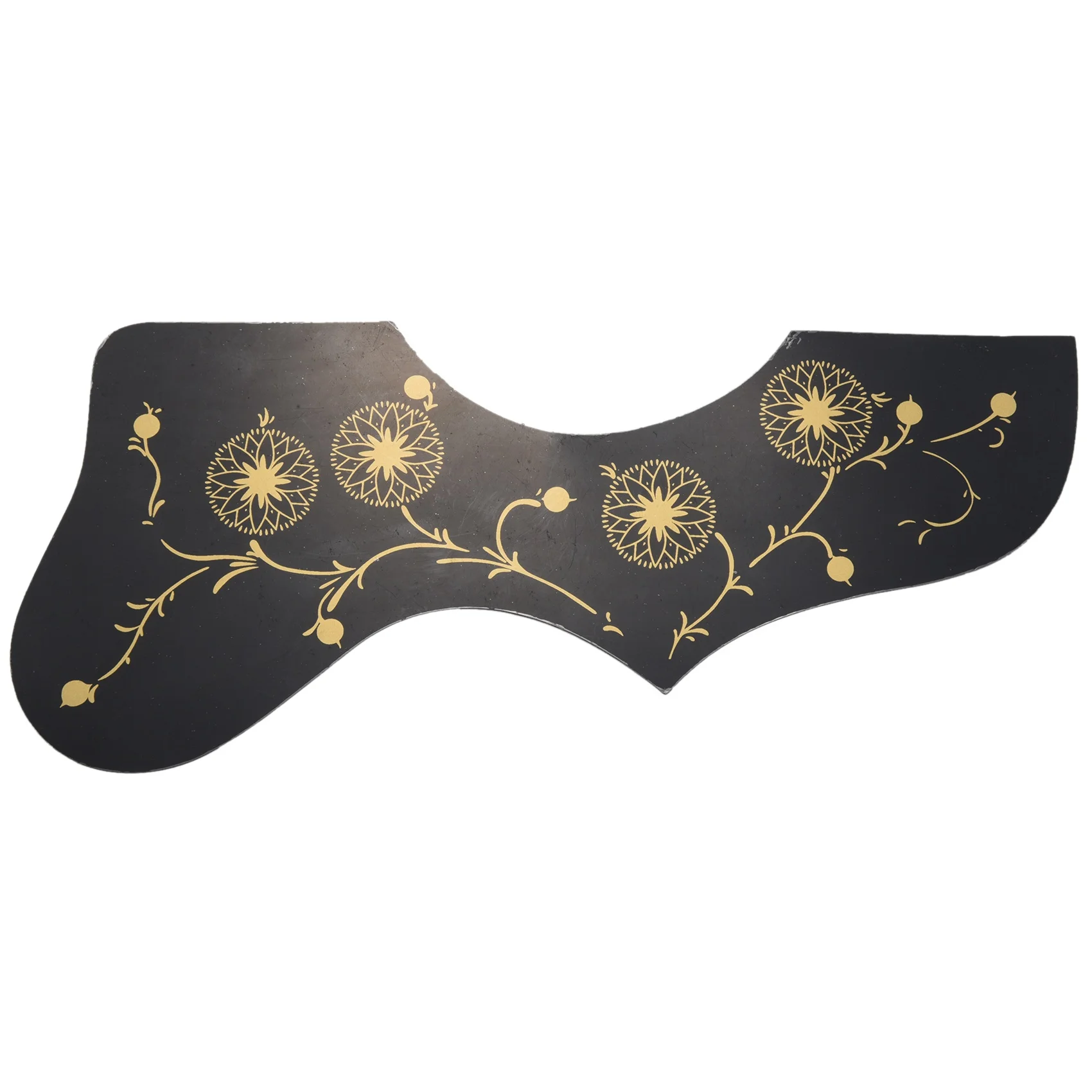 Flower Decoration EJ200 Style Acoustic Guitar Pickguard, Black