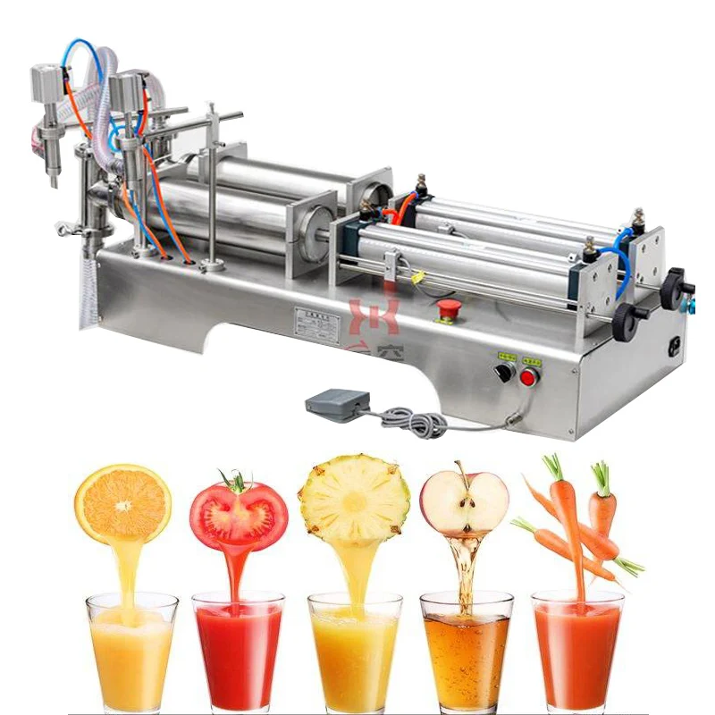 

Semi Automatic Double Head Liquid Filling Machine Fully Automatic Cola Milk Quantitative Filling Machine