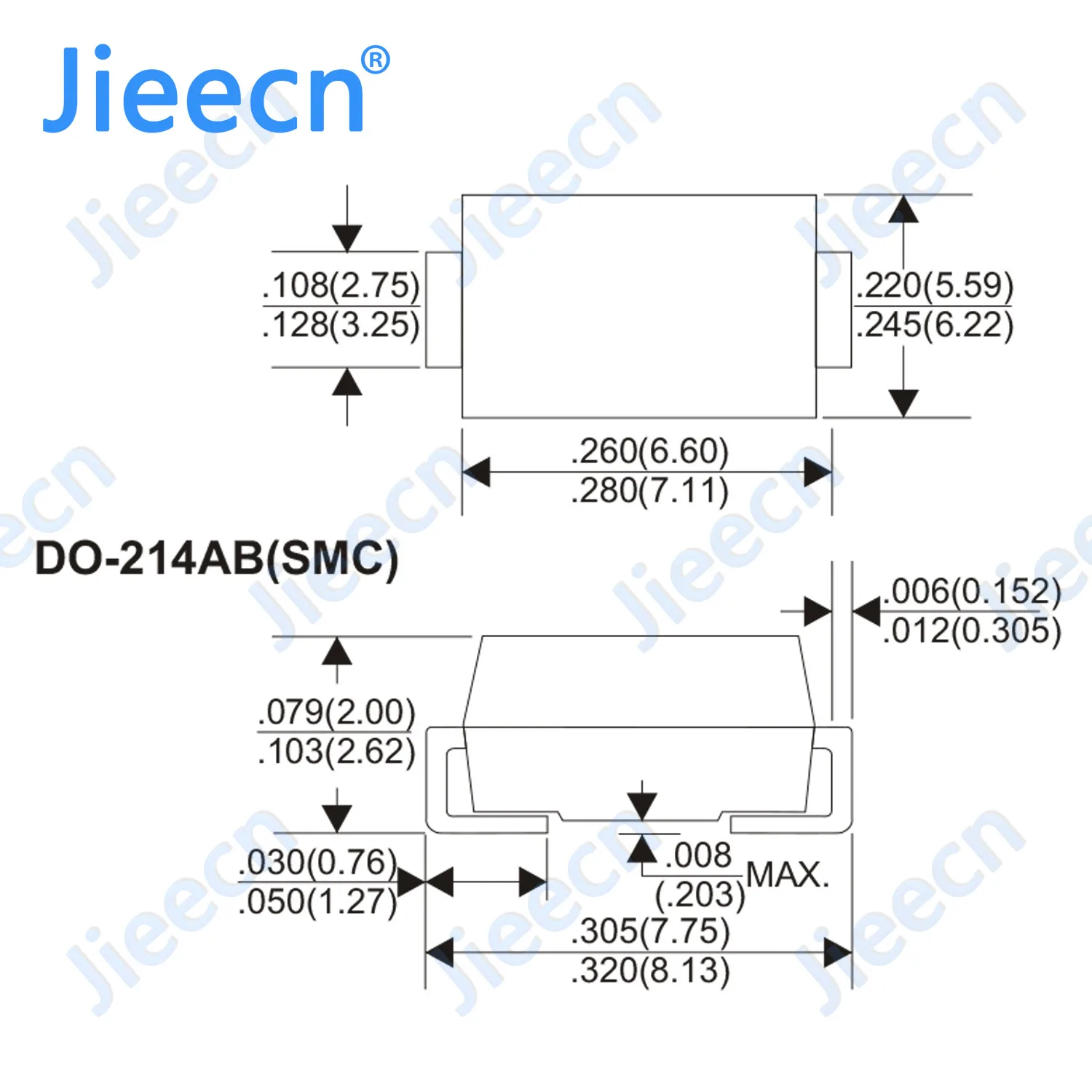 Jieecn 1000PCS S10M SMC DO214AB Rectifier Diode DO-214AB Chinese High quality 