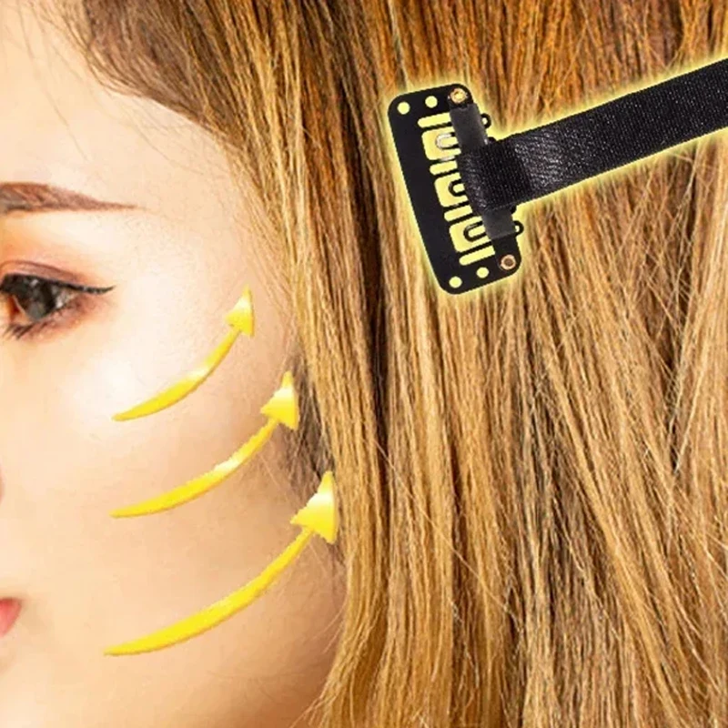 حزام مزدوج لشد الوجه الفوري دبوس شعر غير مرئي لإزالة تجاعيد ذيل السمكة للعين رقعة شد الوجه قابلة لإعادة الاستخدام شريط شد الوجه 1 قطعة #2