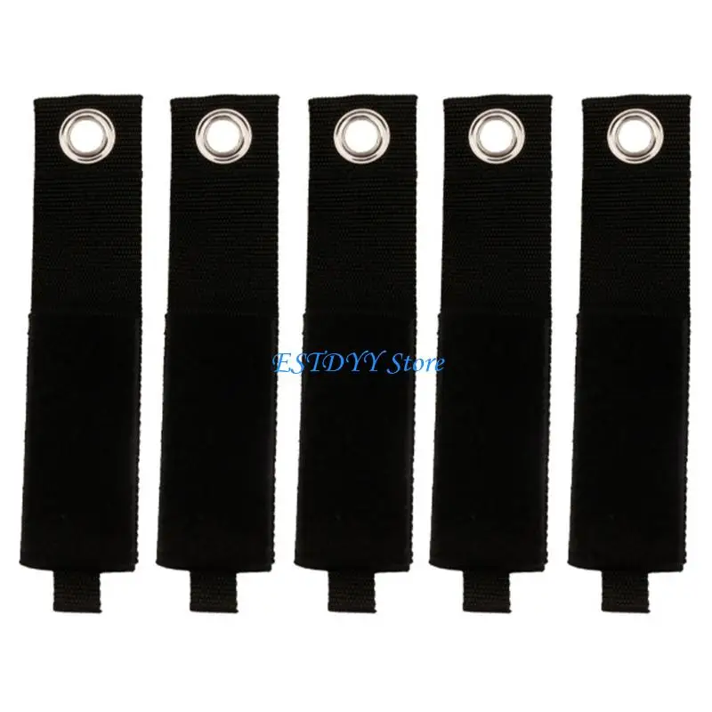 G6DE 5Pieces Nylon Fastener Strap Great for Securing Camping Tool and Accessories