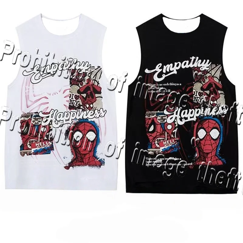 

Marvel American Super Hot Spider Man Camback Tank Top for Couples Wearing Loose Street 3D Sports Shirt Tank Top