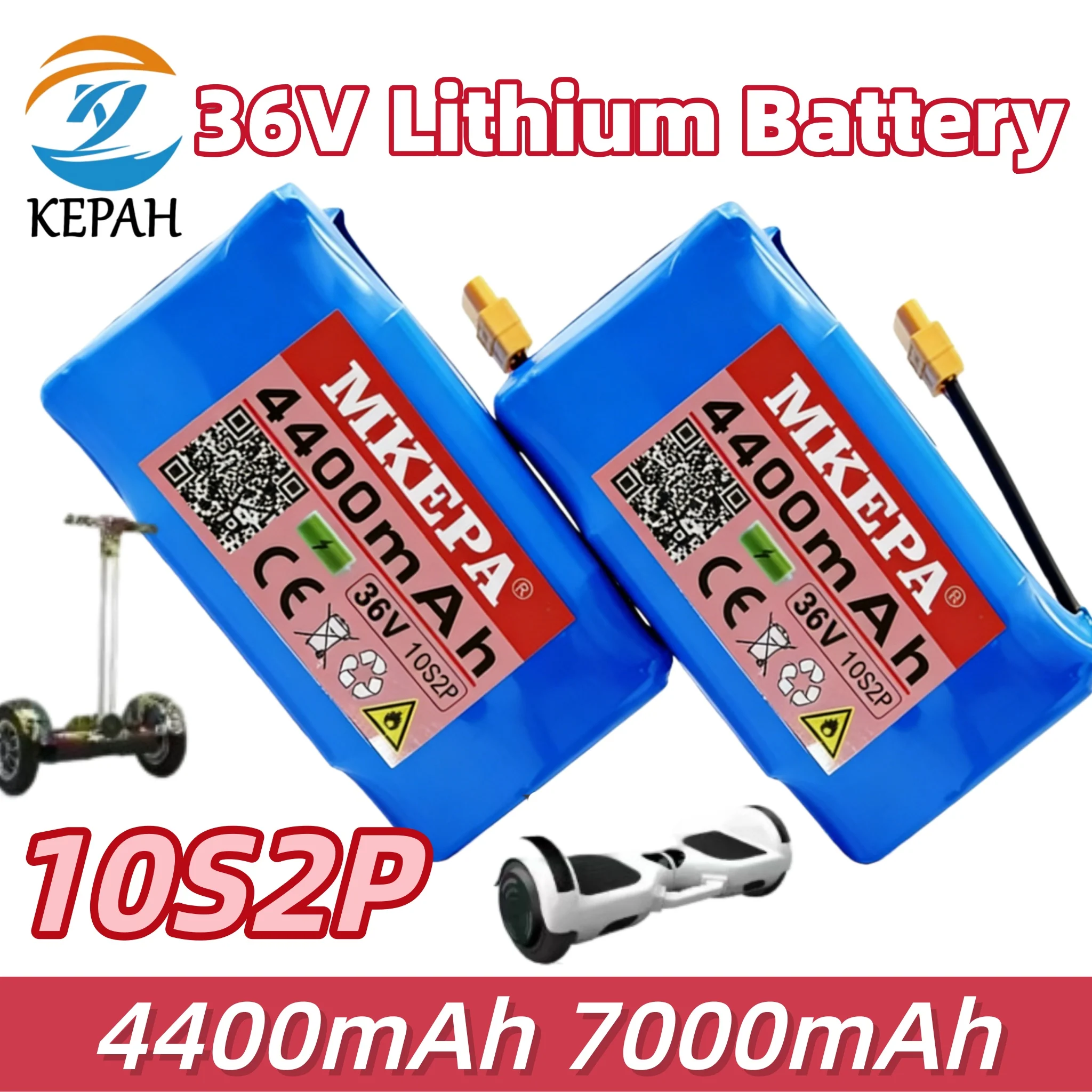 

Прочная батарея 36В 4400/7000мАч | 10S2P, стабильная и безопасная для гироскутеров и моноколес