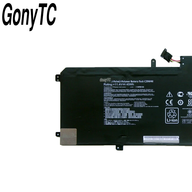 Imagem -03 - Bateria de Portátil para Asus Zenbook C31n1411 U305 U305f U305fa U305ca Ux305 Ux305ca Ux305f Ux305fa Série 11.4v 45wh