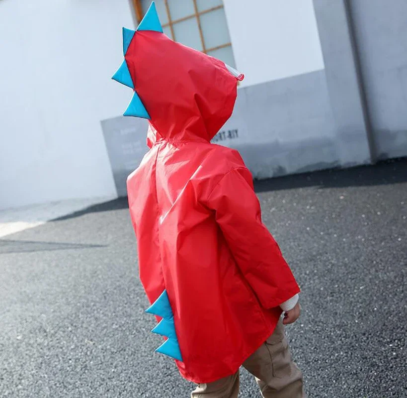 Simpatico dinosauro impermeabile per bambini cappotto antipioggia impermeabile per bambini Poncho impermeabile ragazzo ragazza giacca antipioggia regalo