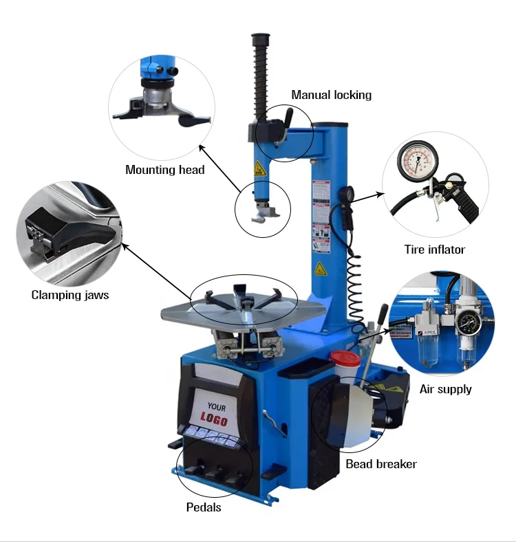 UM-700 Swing Arm Tire Changer Auto Maintenance Tool with CE Certification 1.1kW Motor Max 44.88