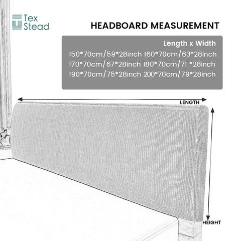 Thicken Headboard Cover Bed Back Dust Protector Cover Super Soft Solid Color Bed Haed Cover Quilte Head Cover