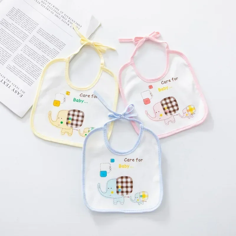 Baby Bibs Cotton Waterproof Bib Children Feeding Clothes Protection Kids Toddler Scarf for Newborns Boys Girls Accessories