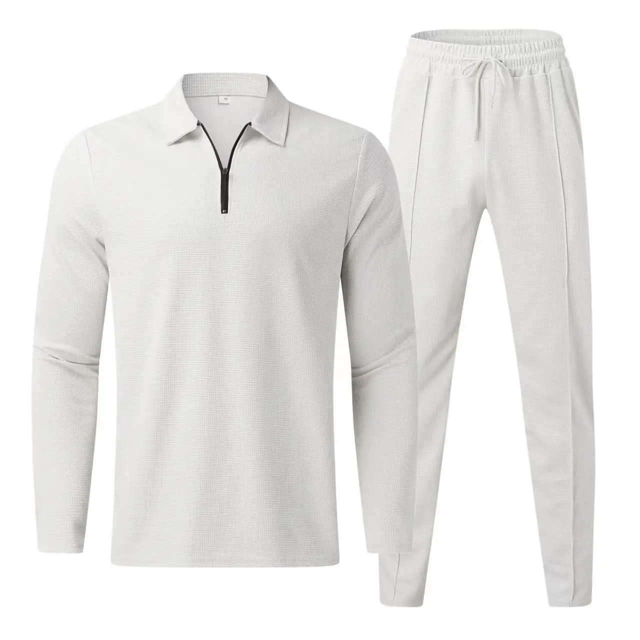 

The new men's casual sports outfit consists of a long-sleeved top and straight-leg pants. It is suitable for gym workouts and da