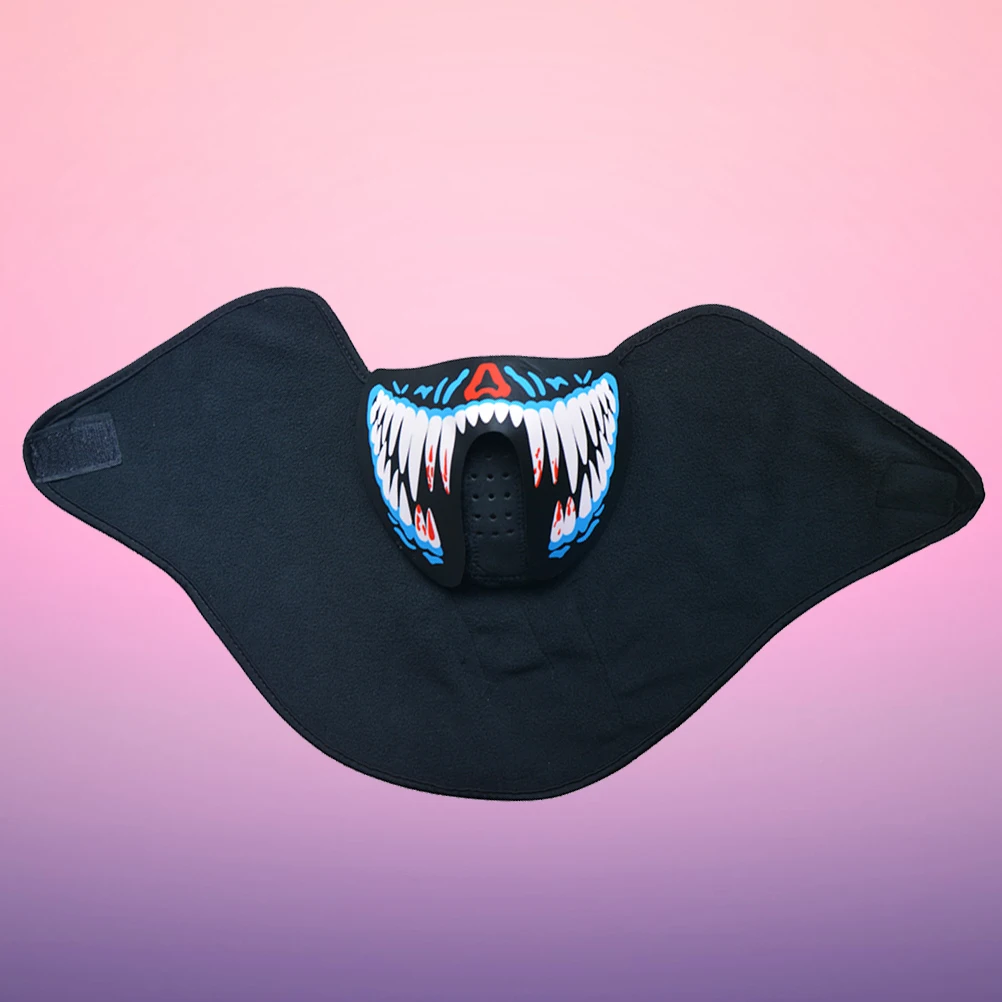 

Glowing Led Mask Luminous Voice Control Light Up Cool Party Festival Disco Club Costume Accessory Halloween Birthday Events