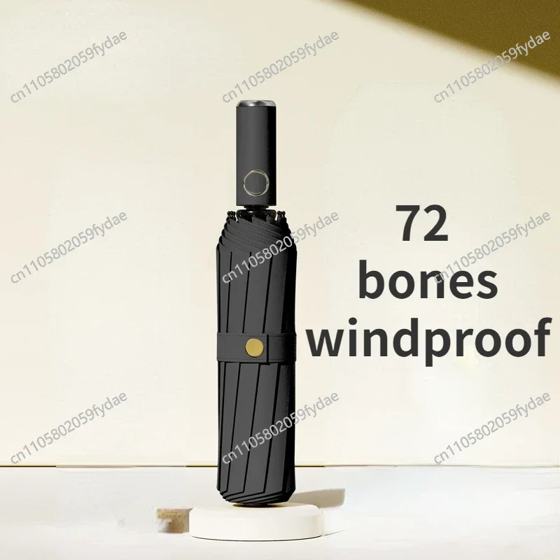 72 Bone Super Strong Windproof Automatic Folding Reinforced Large Rainproof Sun Protection   Women Men Umbrella