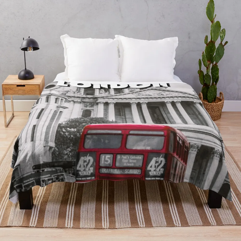 

London Throw Blanket Decorative Beds Single Baby funny gift Blankets