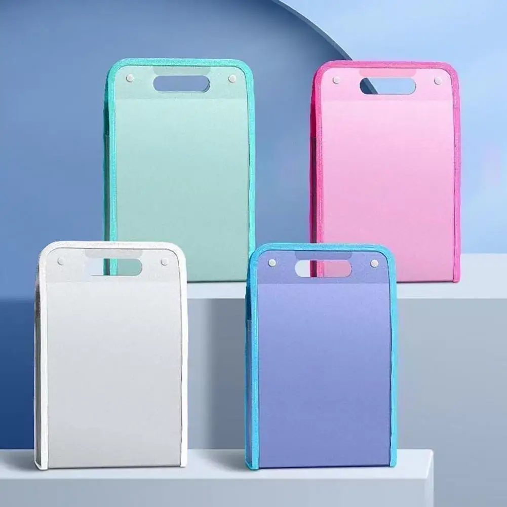 Органайзер для документов, водонепроницаемый расширяющийся органайзер для файлов-гармошка с ручкой, портативный держатель для документов для офиса