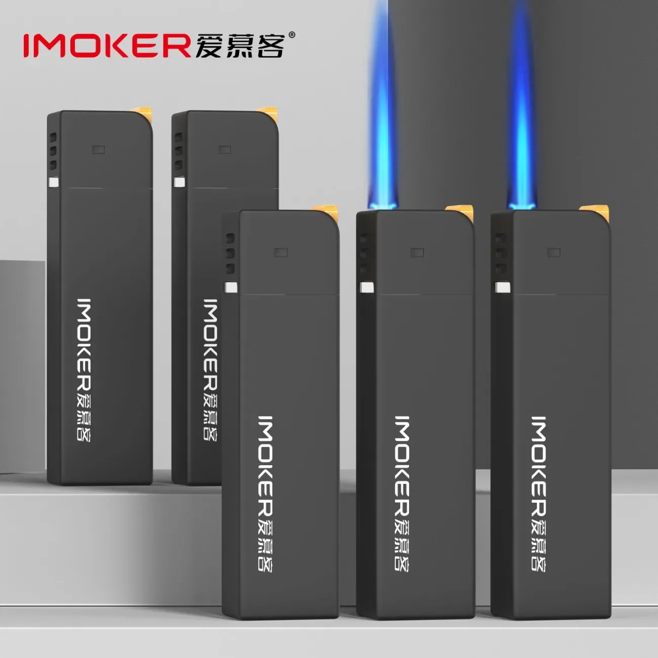 New Metal Windproof Lighter- Refillable Butane Jet Flame, Wholesale Customizable Igniter for Men's Cigarette Smoking view 4