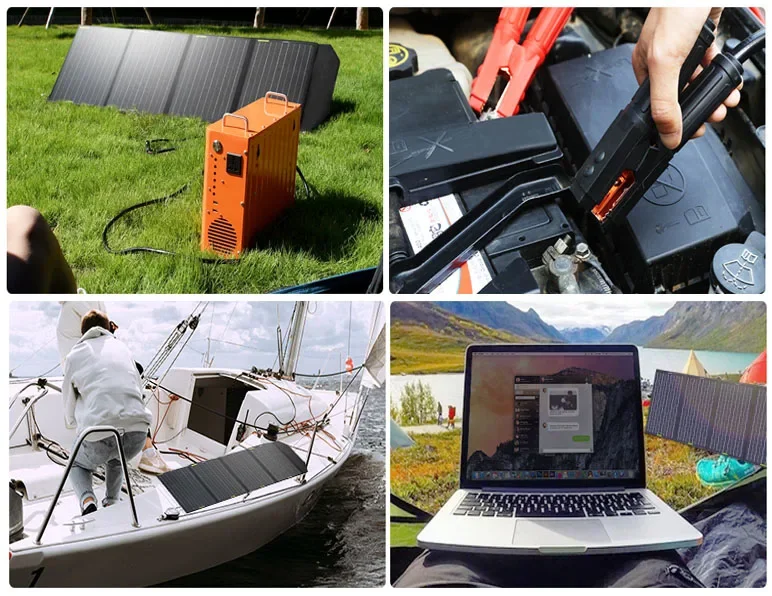 Glory Solar Solar Charger Fast Charging 60W Portable Foldable Max Black Quantity Power Panel Cells view 6
