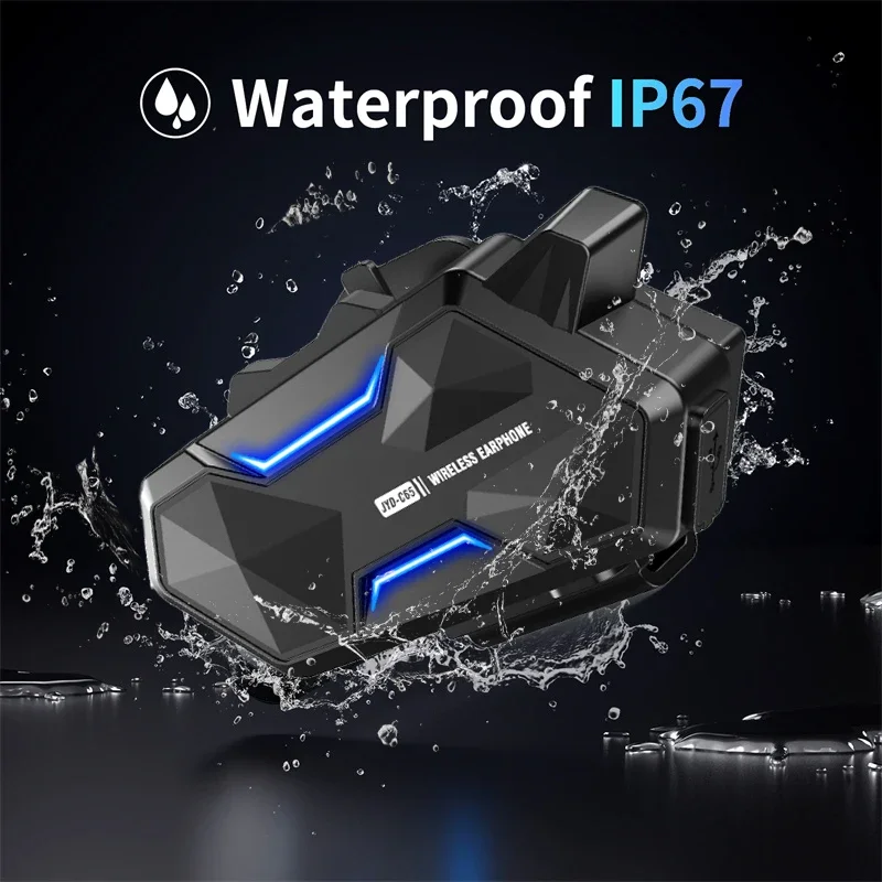 ل 2-10 ركاب الدراجات النارية خوذة سماعة رأس لجهاز الاتصال الداخلي V5.4 بلوتوث 500 متر مجموعة البيني مقاوم للماء شبكة شبكة الحديث سماعة #5