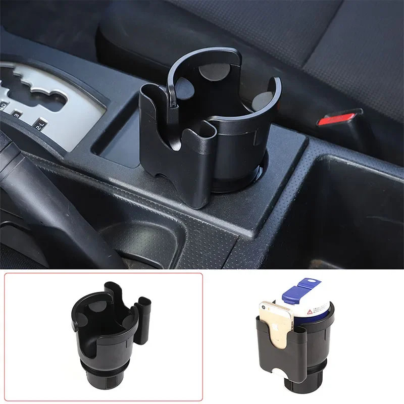 

For Toyota FJ Cruiser 2007-2021 Car Cup Holder Expander 2-in-1 Multi-functional Car Water Cup Holder Mobile Phone Holder